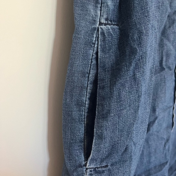 Madewell denim long-sleeve dress - Picture 3 of 4